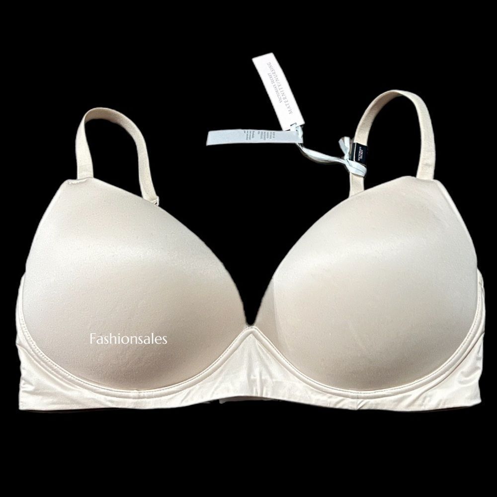 Victorias Secret Supersoft Body Maternity Nursing Wireless lace detail bra buff